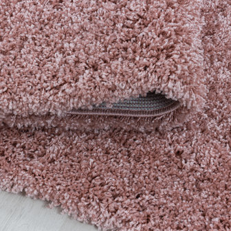 Hoogpolig vloerkleed Juwel rose 3000