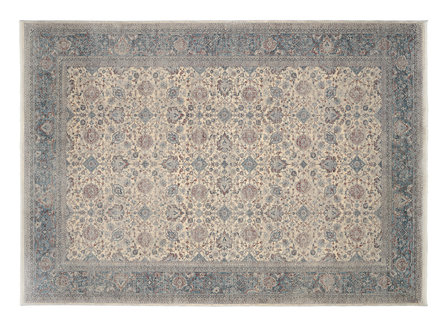 Vloerkleed Grando creme blauw 953