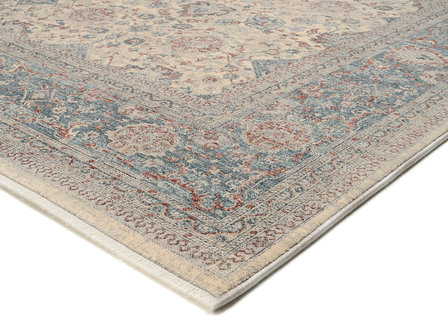 Vloerkleed Grando creme blauw 953