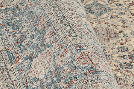 Vloerkleed Grando creme blauw 953