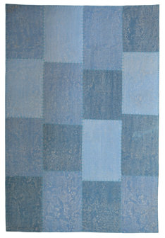Patchwork Lira Multicolor blauw - vloerkleeddiscounter