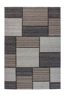 Vlakgeweven vloerkleed Toendra Creme Multi