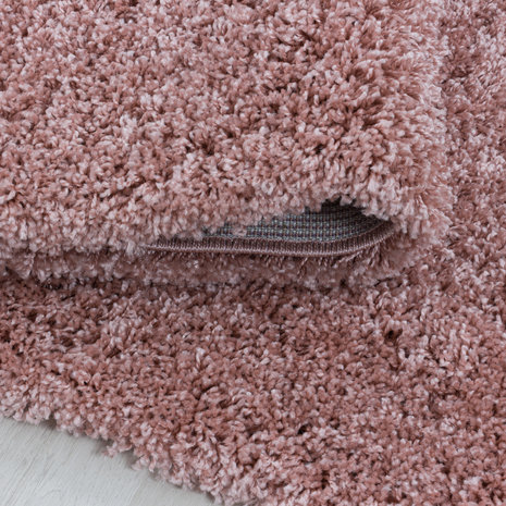 Hoogpolig vloerkleed Juwel rose 3000