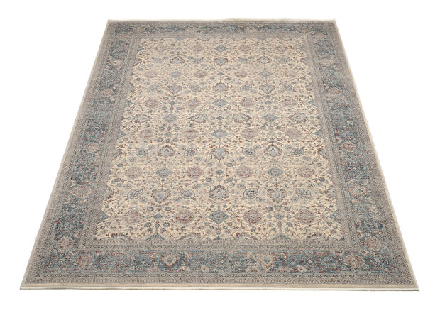 Vloerkleed Grando creme blauw 953