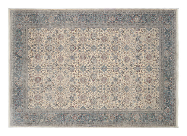Vloerkleed Grando creme blauw 953