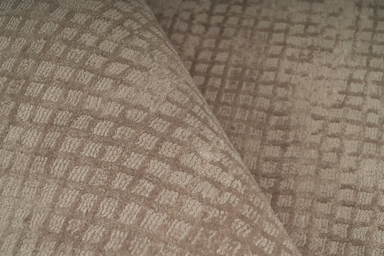 Viscose vloerkleed Vita taupe 125