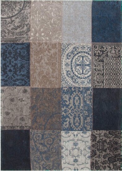 Patchwork vloerkleed 8108 Denim