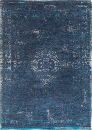 Blauw vintage katoenen vloerkleed Elite blauw 8254