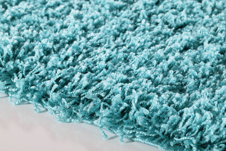 Turquoise effen vloerkleden