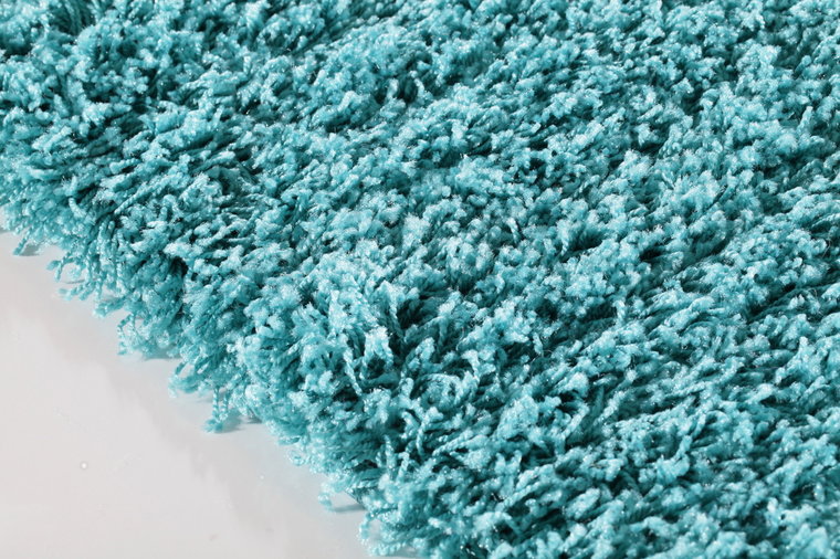 Turquoise effen vloerkleden