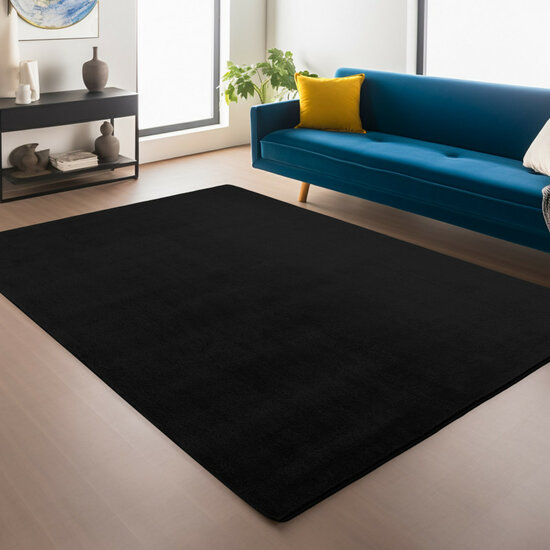 Modern Vloerkleed Warschau Zwart 1400