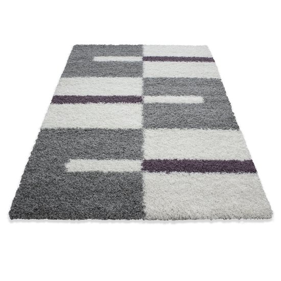 Hoogpolig vloerkleed Galaxy 2505 kleur Lila