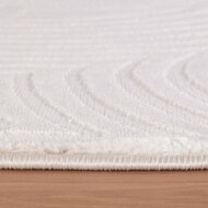 Modern vloerkleed Wave cr&egrave;me 1113 