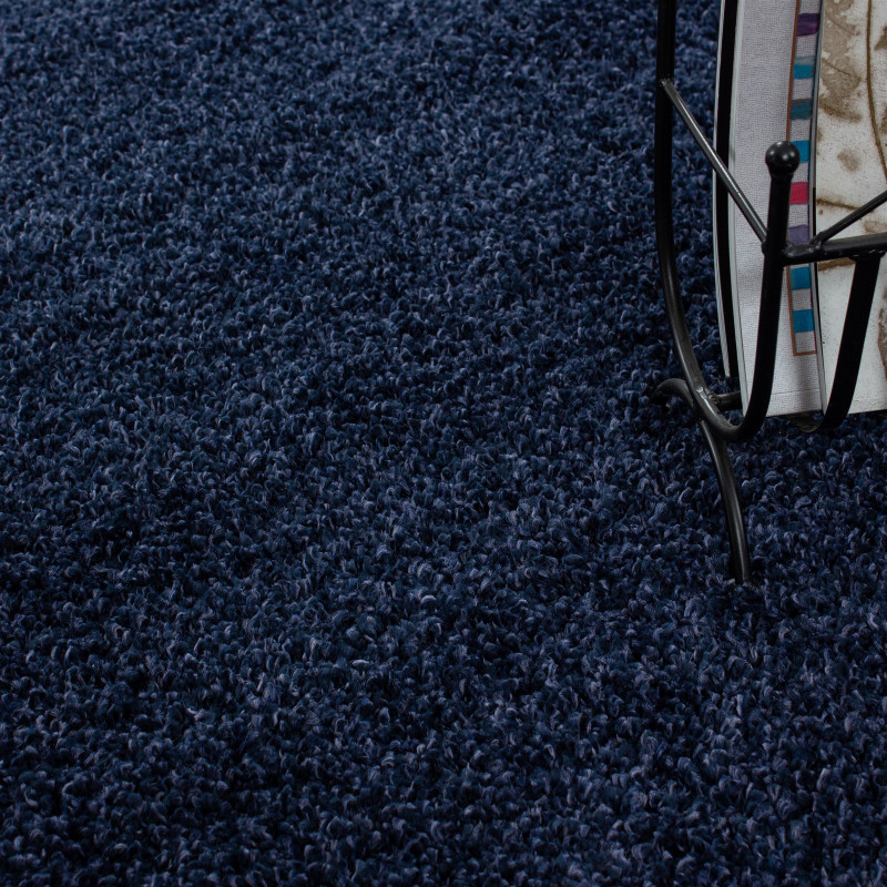 toegang Verzamelen Bad Navy Blauwe vloerkleden | Blauw hoogpolig vloerkleed - vloerkleeddiscounter