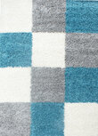 Modern turquoise vloerkleed Adriana Shaggy  1501/AY Turquoise Modern turquoise vloerkleed Adriana Shaggy  1501/AY Turquoise