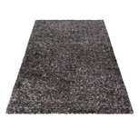 Hoogpolig taupe gemeleerd vloerkleed Shaggy Queen 4500  Hoogpolig taupe gemeleerd vloerkleed Shaggy Queen 4500