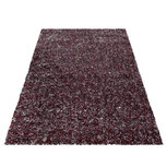 Hoogpolig rood gemeleerd vloerkleed Shaggy Queen 4500  Hoogpolig rood gemeleerd vloerkleed Shaggy Queen 4500