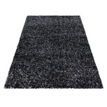 Hoogpolig antraciet gemeleerd vloerkleed Shaggy Queen 4500  Hoogpolig antraciet gemeleerd vloerkleed Shaggy Queen 4500