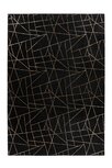 Vloerkleed Brasil zwart goud 125 Vloerkleed Brasil zwart goud 125