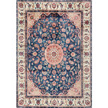Viscose vloerkleed Daimond blauw creme Viscose vloerkleed Daimond blauw creme