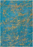 Chenille katoen vloerkleed Mystic blauw 9218 Chenille katoen vloerkleed Mystic blauw 9218