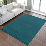 Effen vloerkleed Boston blauw 9505 Effen vloerkleed Boston blauw 9505