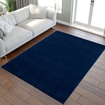 Effen vloerkleed Boston navy 9502 Effen vloerkleed Boston navy 9502