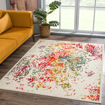 Vintage vloerkleed Borneo multi 1607 Vintage vloerkleed Borneo multi 1607