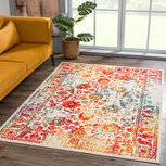 Vintage vloerkleed Borneo multi 1606 Vintage vloerkleed Borneo multi 1606