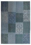 Patchwork vloerkleed Lira Multicolor blauw Patchwork vloerkleed Lira Multicolor blauw