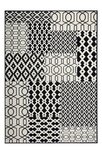 Vloerkleed Patchwork zwart wit Ariadne   Vloerkleed Patchwork zwart wit Ariadne