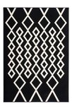 Wit zwart modern vloerkleed Ariadne  Wit zwart modern vloerkleed Ariadne