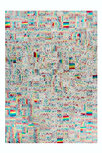 Lederen vloerkleed Roms Multicolor Lederen vloerkleed Roms Multicolor